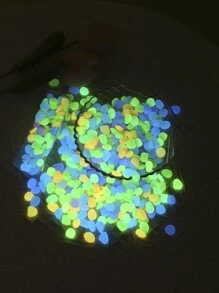 100 cái Phát Sáng Trong Trang Trí Sân Vườn Thiết Kế Đá Bóng Tối - Nhiều màu - Xem 2