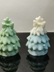 1pc Christmas Tree Shaped DIY Silicone Mold - White - View 6