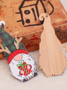 4入組聖誕小矮人設計掛飾 - 彩色 - 查看 2