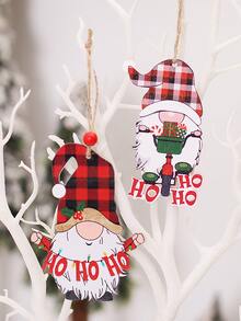 4入組聖誕小矮人設計掛飾 - 彩色 - 查看 5