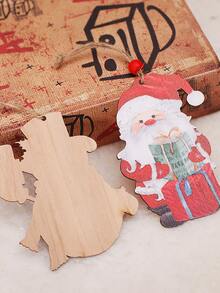 4入組聖誕老人和雪人裝飾掛飾 - 彩色 - 查看 2