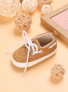 1pair Infant Boys' Soft Sole Walking Shoes For 0-1 Year Old Toddler - Apricot - View 6