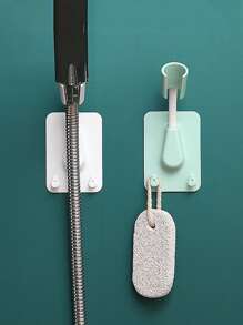 1pc Wall Mounted Random Color Shower Head Holder, Self Adhesive Showerhead Rack, For Bathroom - Multicolor - View 5