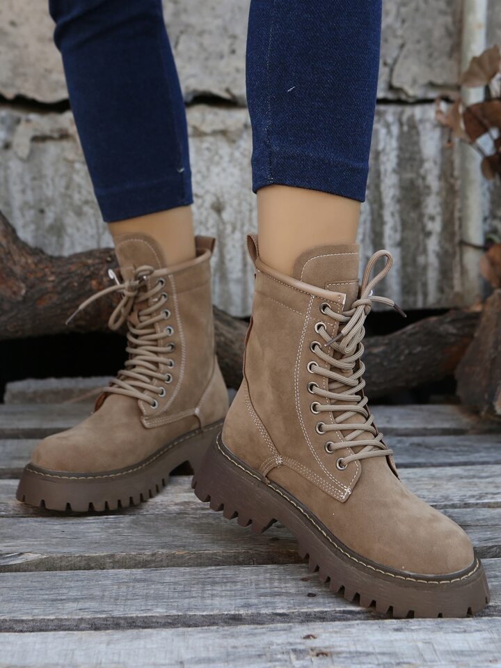 Bottes de combat à lacets SHEIN