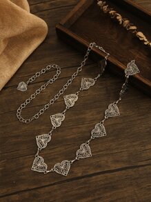 Dây đai trang trí hình trái tim & bướm - Bạc - Xem 2