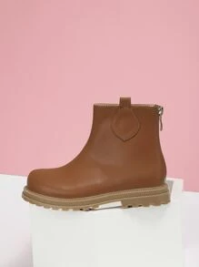 Niñas Botas de montar con cremallera trasera - Marrón - Ver 4