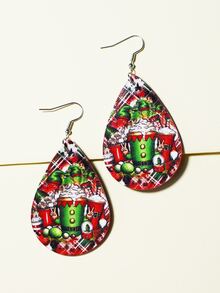 Hoa tai hình giọt nước giáng sinh - Nhiều màu - Xem 2