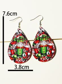 Hoa tai hình giọt nước giáng sinh - Nhiều màu - Xem 3