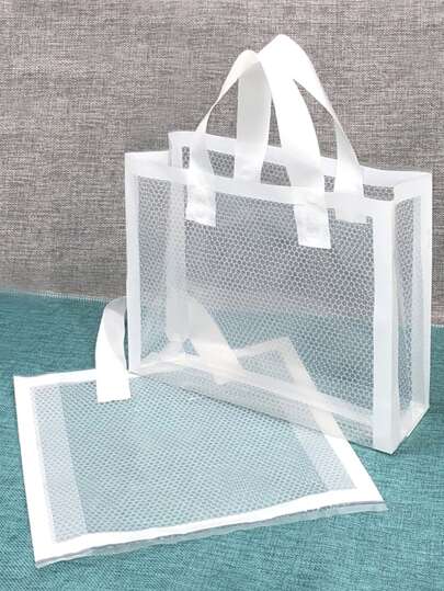 5/10/20/50入組透明禮品袋購物袋禮品包裝袋，生日派對、節日裝飾防水儲物