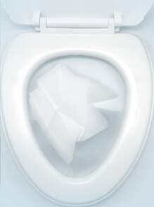 10pcs Disposable Toilet Seat Cover Type Travel Camping Hotel Bathroom Accessory Paper Waterproof Soluble Water Toilet Cover - White - View 2