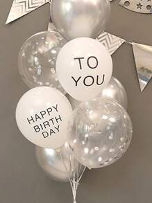 26入組標語圖案數字形狀小氣球 - 彩色 - 查看 2