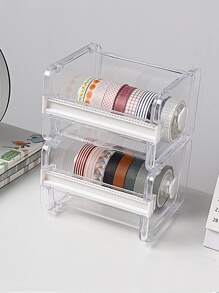 1 pieza Cinta transparente Dispensador - transparente - Ver 1