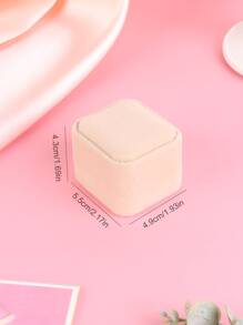 1pc Plain Ring Box - Beige - View 6