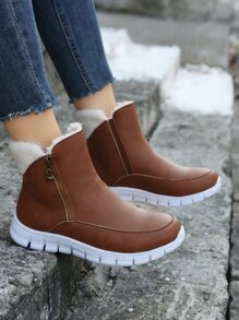 Giày đi Tuyết Nữ màu trơn Thể thao - màu nâu - Xem 4