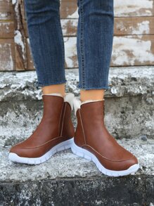 Giày đi Tuyết Nữ màu trơn Thể thao - màu nâu - Xem 5