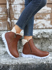 Giày đi Tuyết Nữ màu trơn Thể thao - màu nâu - Xem 7