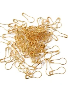 50个铁制DIY别针 - 金色 - 查看 1