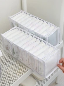 2pcs Solid Underwear Storage Box Halloween Decorations Halloween Costumes Autumn Decor Festival Decor - White - View 1