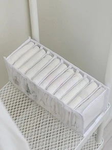 2pcs Solid Underwear Storage Box Halloween Decorations Halloween Costumes Autumn Decor Festival Decor - White - View 2