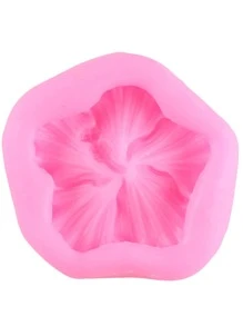 1pc Flower Shaped DIY Silicone Mold - Pink - View 3