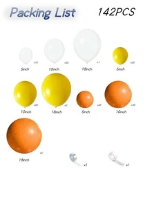 142入組派對裝飾氣球 - 彩色 - 查看 4