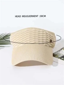 1pc Neutral Breathable Sun Protection Outdoor Hat For All Seasons, Beige - Beige - View 3