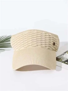 1pc Neutral Breathable Sun Protection Outdoor Hat For All Seasons, Beige - Beige - View 4