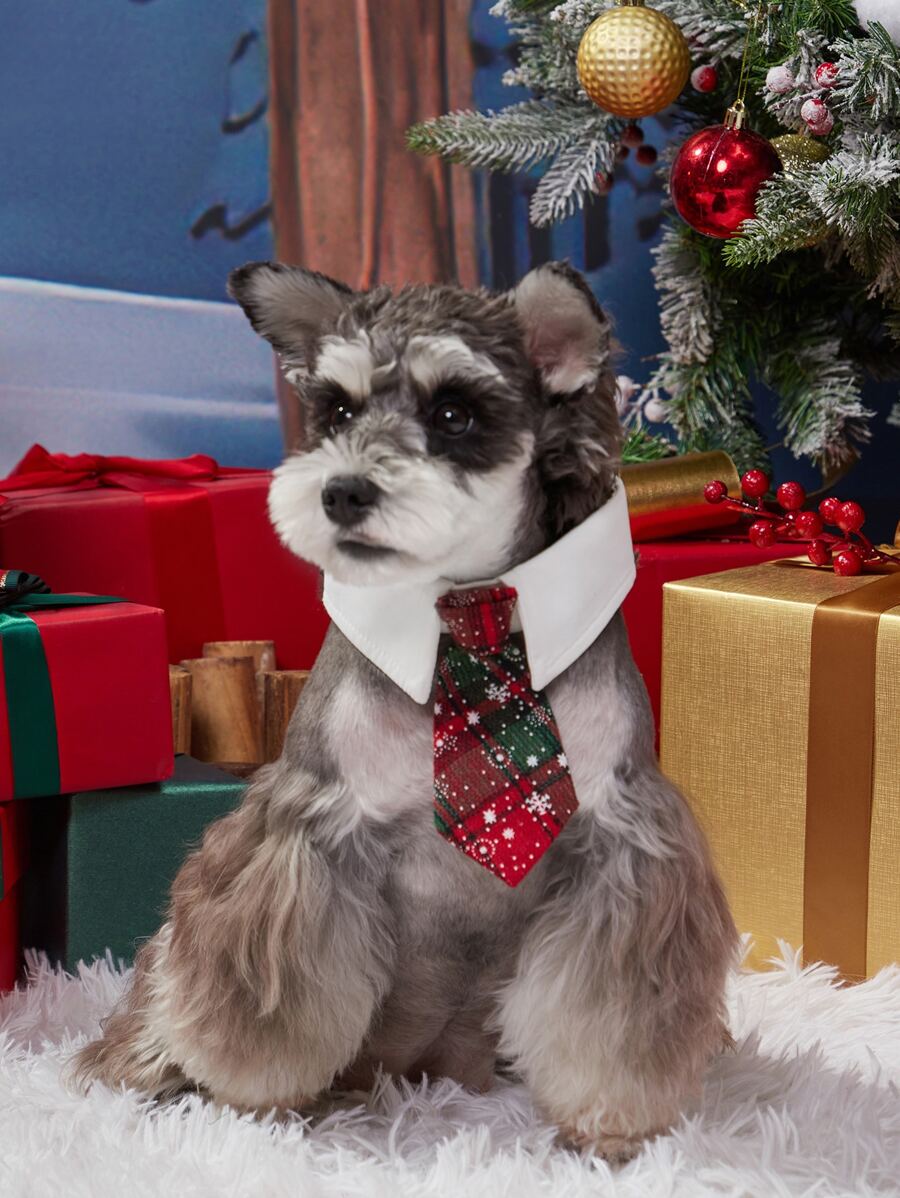 Christmas Snowflake Pattern Pet Tie
