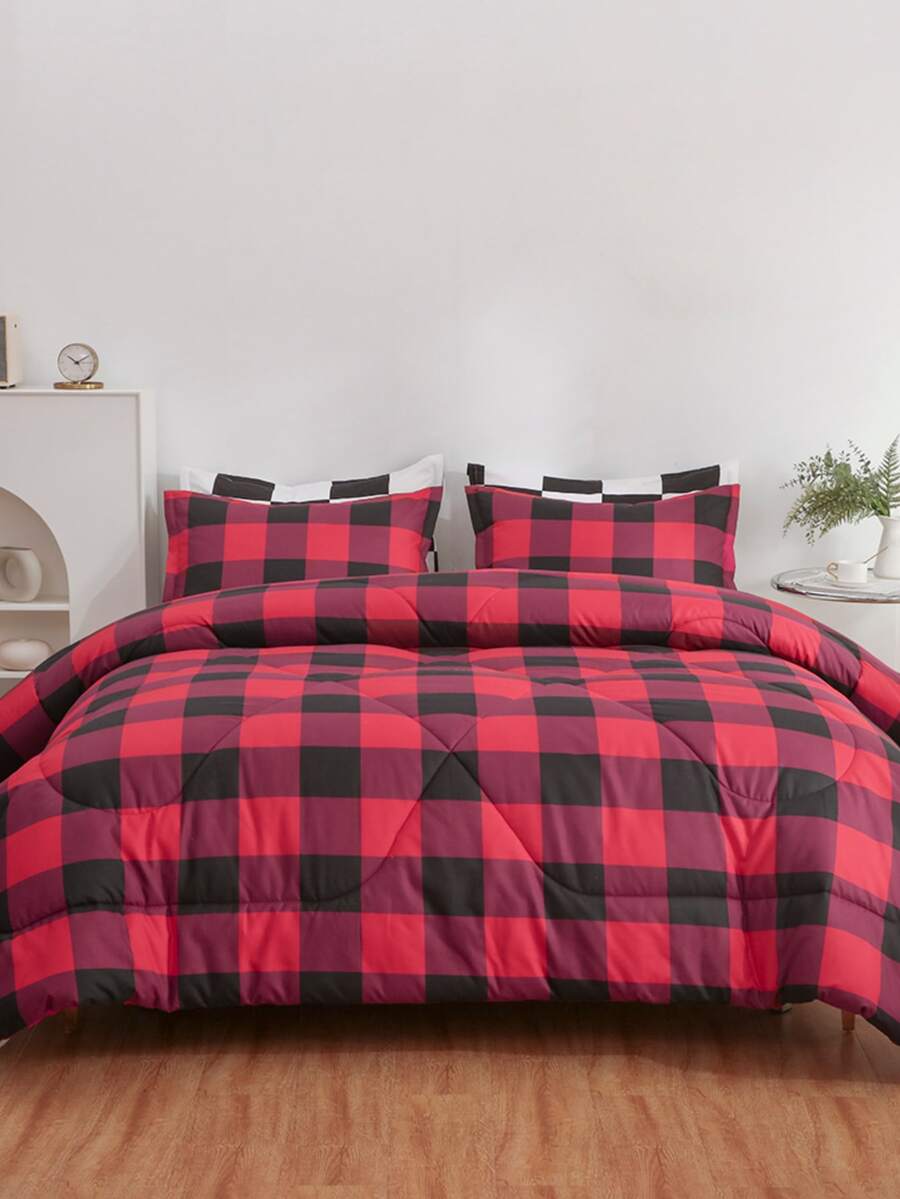 Bộ khăn trải giường họa tiết Gingham - Nhiều màu - Xem 1