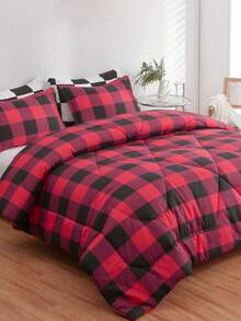 Bộ khăn trải giường họa tiết Gingham - Nhiều màu - Xem 3