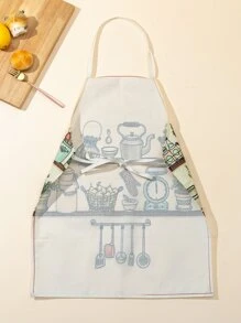 Cooking Pattern Apron - Multicolor - View 2