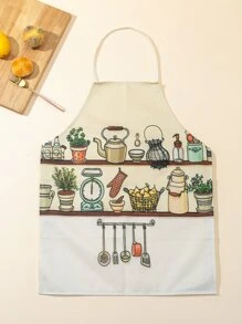 Cooking Pattern Apron - Multicolor - View 3