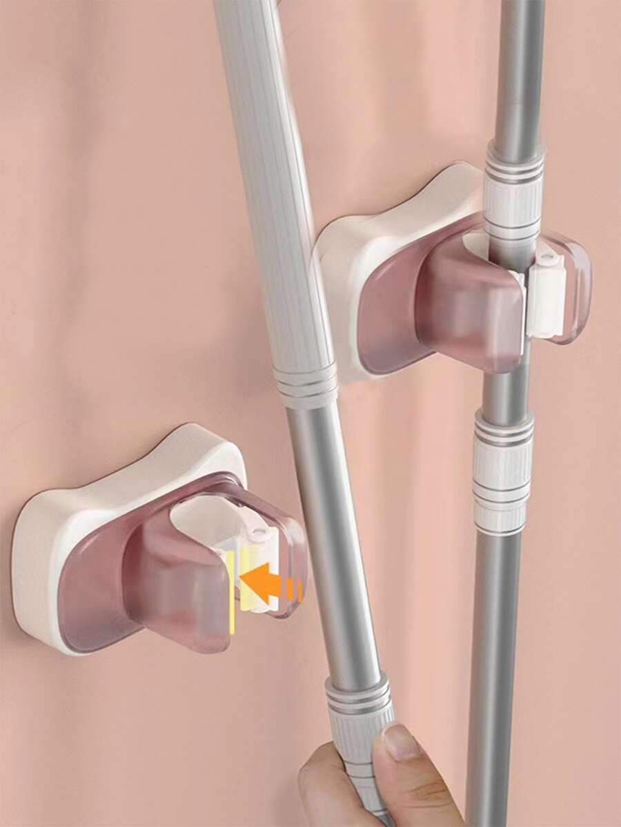 1 pieza Soporte de fregona sin perforación de color al azar - Multicolor - Ver 1