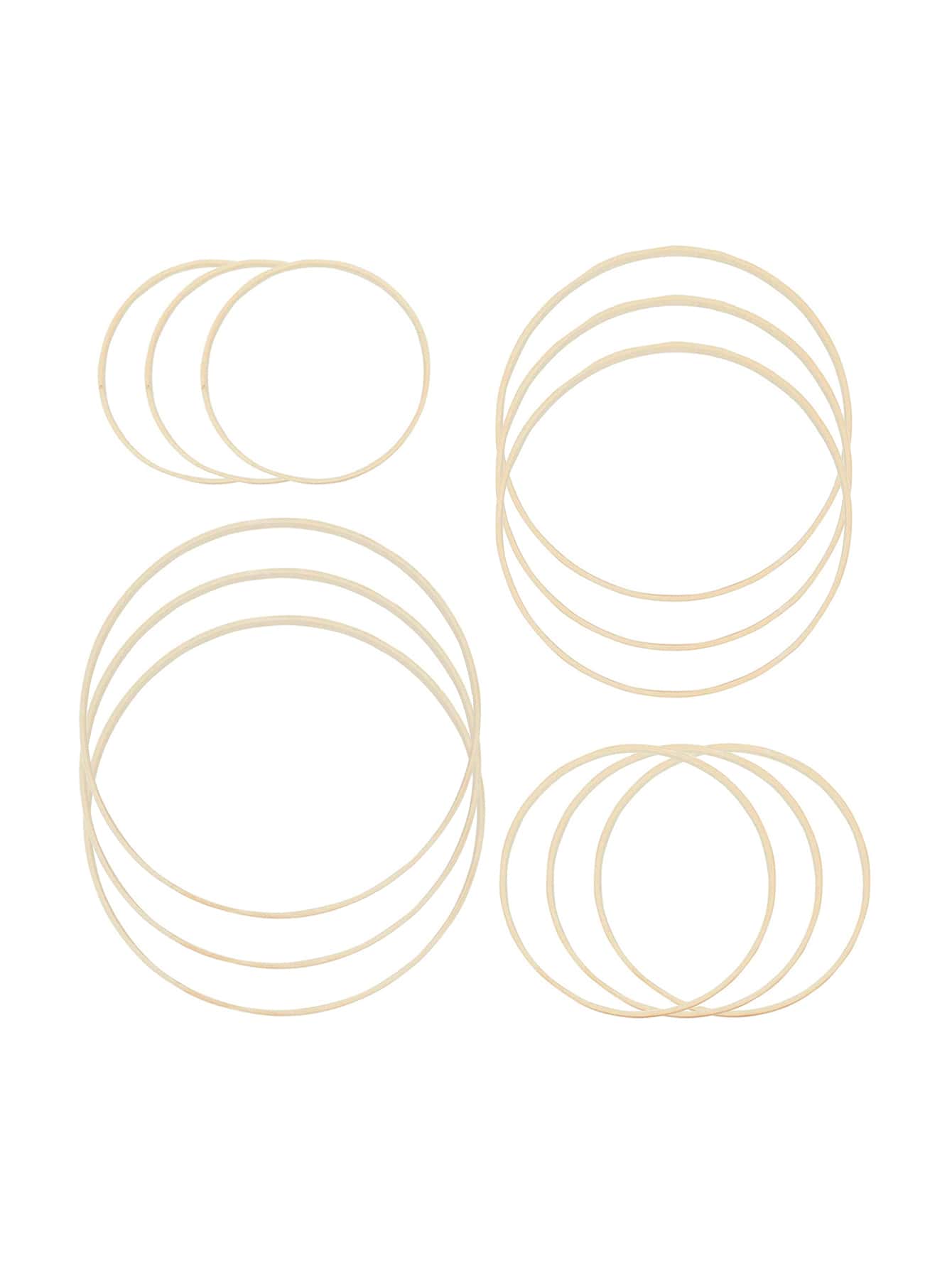 3 piezas Anillo de bambú interno - Beis - Ver 1