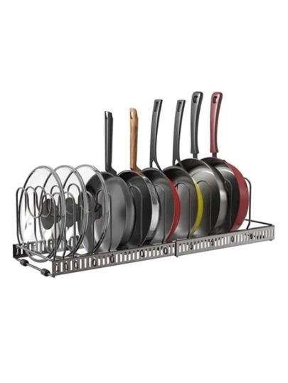 1pc Expandable Kitchen Pot Lid Organizer Rack