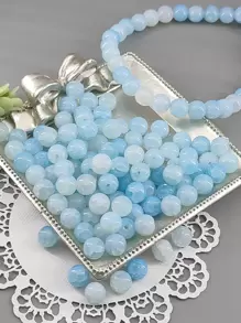 100 piezas Accesorio de joya DIY cuenta - Azul - Ver 1