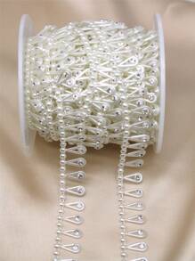 1pc Thiết kế giọt nước Tự làm bện - trắng - Xem 2