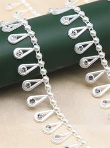 1pc Thiết kế giọt nước Tự làm bện - trắng - Xem 3