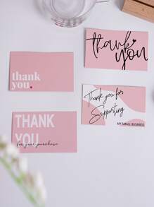 50 件标语图案随机礼品包装标签，纸质礼品卡，适合情人节节日派对 - 彩色 - 查看 2