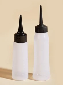 2pcs Empty Hair Dye Applicator Bottle - White - View 4