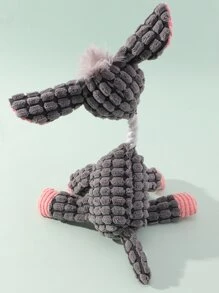 1只小/中型寵物玩具,玉米絨布磨牙驢子造型,配有聲音,僅適用於寵物