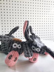 1只小/中型寵物玩具,玉米絨布磨牙驢子造型,配有聲音,僅適用於寵物