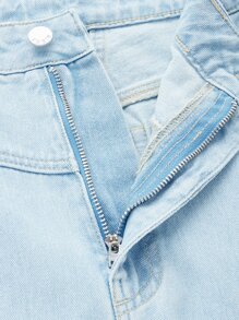 SHEINBlues Wide Leg Jeans - Light Wash - View 8