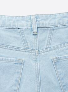 SHEINBlues Wide Leg Jeans - Light Wash - View 9