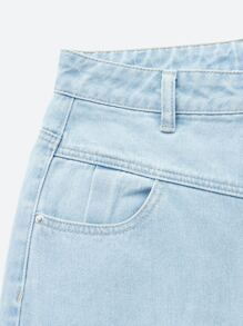 SHEINBlues Wide Leg Jeans - Light Wash - View 10