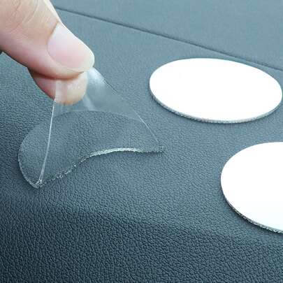 透明可移除双面胶带，适用于汽车装饰、气球、固定汽车配件和家居装饰。透明圆形胶带，双面可移除且不留痕迹，适用于婚礼、气球、固定汽车配件和家居装饰。