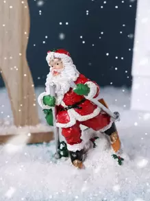 1pc Christmas Santa Claus Design Decoration Craft - Multicolor - View 1