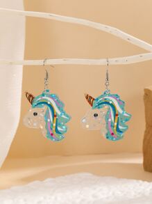 Bông tai thả kỳ lân - Nhiều màu - Xem 1