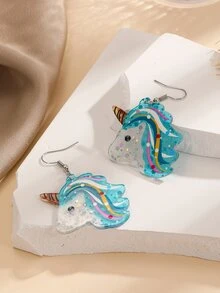 Bông tai thả kỳ lân - Nhiều màu - Xem 4