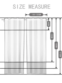 Christmas Car & Tree Print Single Panel Curtain - Multicolor - View 3